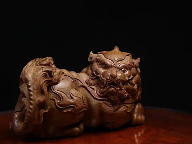 龙九子，有狻猊！ 印度老山檀香新工雕·狻猊！_檀核为乐_2022年07月22日_微头条-今日头条