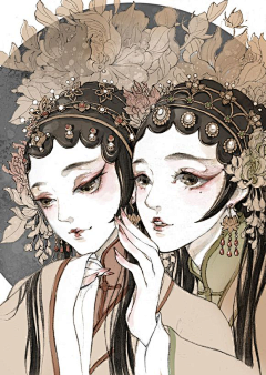 青丫～采集到戏子入画