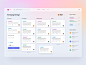 #Exploration - Task Management Dashboard ux colorful whitespace glass effects clean design ui website project dashboard management task