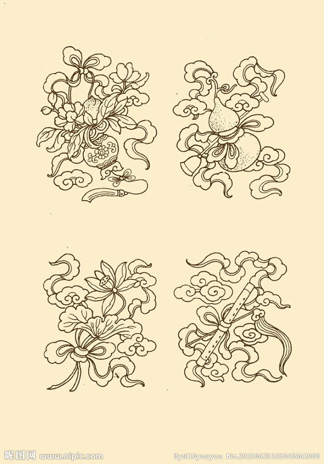 倒影66从夏守转采于2019-07-22 09:32:57暗八仙7八宝图案倒影66同采自