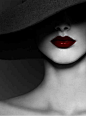 Red lip, vintage #lip #red #Vintage