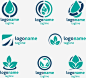 绿色公益环保标志设计免抠素材_88ICON https://88icon.com 绿色 环保 水滴 公益 标志设计 logo设计 矢量素材