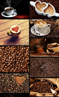 创意DIY咖啡豆咖啡厅速溶咖啡杯子奶茶高清晰图片JPG设计背景素材-淘宝网