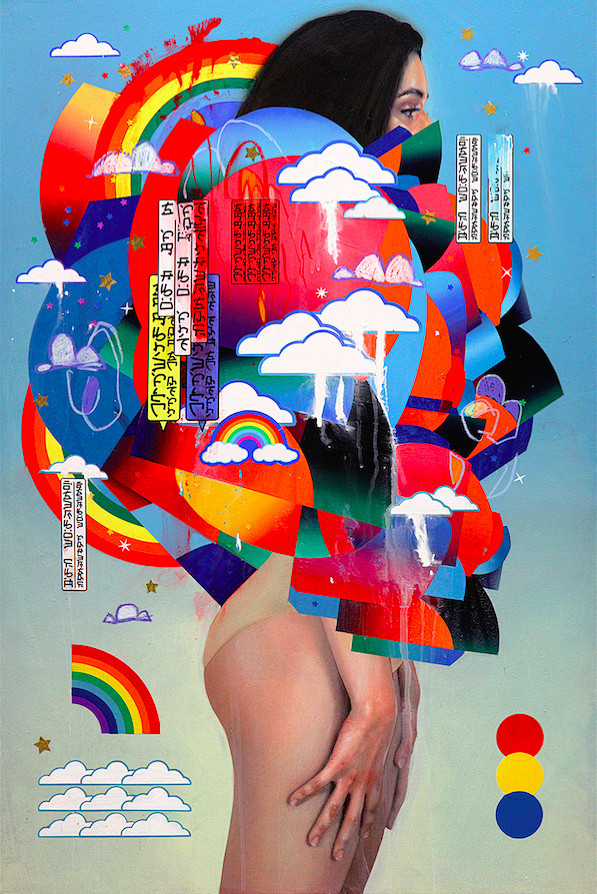 拼贴感十足的插画艺术 / Erik Jo...