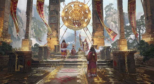Incan Mountain Temple图片_C场景气氛 概念图片素材-花瓣网