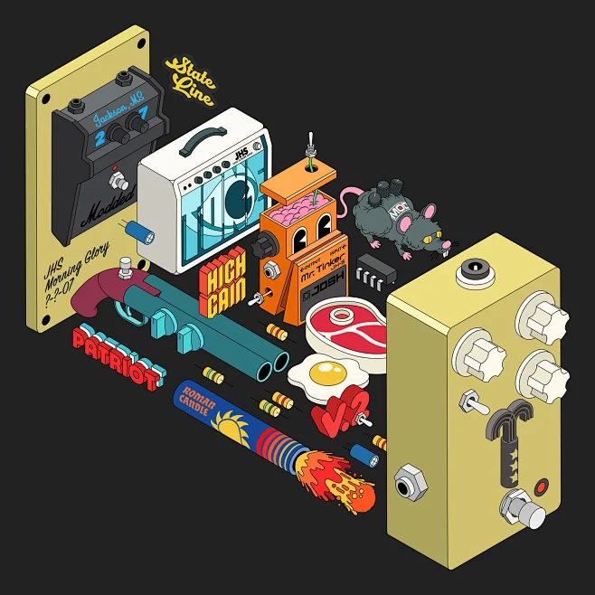 Behance 上的 Exploded-View Diagram Gifs-花瓣网