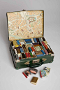 handmade miniature books by Erin Ciulla http://www.flickr.com/photos/maltwood/5099511941/ #books #crafts #paper_crafting #organization #luggage #maps