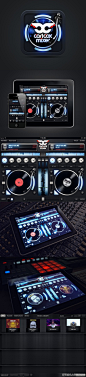 #令人惊叹的UI设计#一款出色的DJ调音软件：Carl Cox，设计师Jonas Eriksson