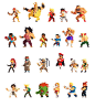 VIXELS love it street fighters characters