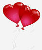 24情人节爱心气球高清素材 免费下载 页面网页 平面电商 创意素材 png素材