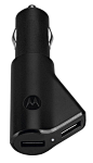 Amazon.com: Motorola P617 Rapid Dual USB Car Charger with Micro USB Data Cable - Bulk Packaging - Black: Cell Phones & Accessories