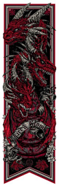 Game of Thrones: House Targaryen Banner ("Fire and Blood") by Studio Seppuku.