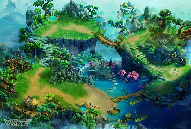 2d场景高清地图世界地图修图资源