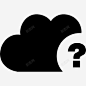 云带问号图标高清素材 问题 页面网页 平面电商 创意素材 png素材