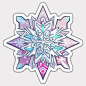 雪花图案元素矢量图设计素材