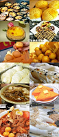 香港小吃-砵仔糕，菠萝包，蛋挞，格子饼，鸡蛋仔，辣鱼蛋，龙须糖，糖葱薄饼，碗仔翅，西多士，车仔面，猪肠粉 