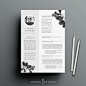 Resume Template 4page | CV Template + Cover Letter for MS Word | Instant Digital Download | The "Petal"