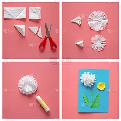 制作父亲节贺卡，儿童艺术项目，DIY，绘画和礼物