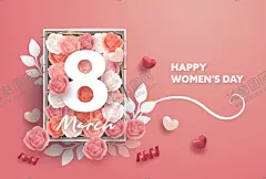 花卉横幅 【酷图网】花卉横幅,花卉卡片,花卉海报,花,花朵,花束,花朵贺卡,花卉插画,卡通花卉,花卉贺卡,创意花卉,创意花朵折纸,妇女节,三八节,女性节日素材,节日素材,节日花卉,花卉背景,数字8,艺术8,创意8