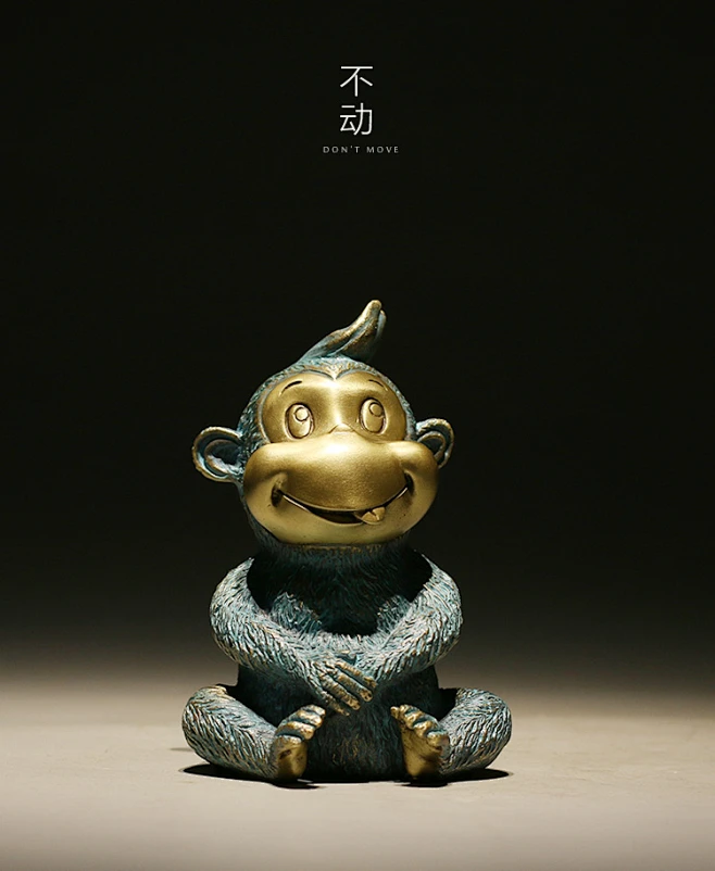 三不猴摆件可爱卡通铜工艺品 四不猴客厅电视柜卧室书房猴子摆件-淘宝网-花瓣网