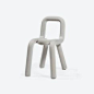 Bold chair - Light Grey by Moustache - Fy