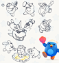 game cartoon 3D concept art ILLUSTRATION  casual mobile game Game Art Character design  2D
