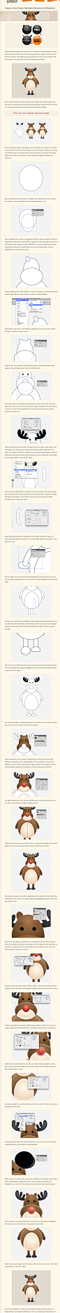 Create a Cute Vector Reindeer Character in Illustrator