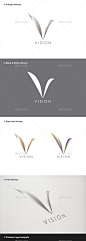 Vision - Abstract & Letter V Logo - Abstract Logo Templates