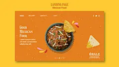 墨西哥快餐饮食美食宣传海报广告PSD模板素材 Mexican food post templatePSD