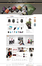 韩国LG旗下品牌时尚服饰网站酷站截图欣赏-编号：2077