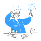 科学家 1 插图 - 自由透明 PNG，SVG。无需注册。