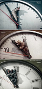 Creative campaign ads from BUND Every 60 seconds a species dies out. Each minute counts. Each donation helps. Bund.net