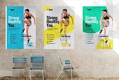 高端现代简约运动瑜伽海报传单模版素材97R6D5插图(8)