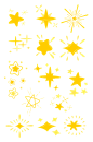 卡通星星月亮手绘装饰漂浮元素