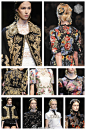 2012米兰秋冬时装周上，以“浪漫的晚宴”为主题的 Dolce & Gabbana 秀场让人印象深刻，无论是服装还是配饰，都传达着浓郁的巴洛克风格，点缀着玫瑰花朵和珍珠的耳环、项链以及发饰，无不透露着繁复而精致的细节之美，展现出女性温柔、浪漫又神秘的极致诱惑。