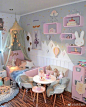 #关于家的小梦想# 来一波甜粉系，给自己的小公主这样一间这样的房间吧！ ​​​​