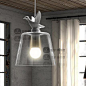 设计师的灯美式现代复古餐厅吧台欧式卧室创意灯具单头小鸭鸭吊灯