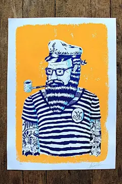 插画｜大学教授 偏爱复古风