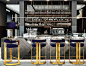 Upholstered Bar Stools. Bar Chairs. Modern Chairs. Restaurant Interior. <a class="pintag searchlink" data-query="%23restaurantinteriors" data-type="hashtag" href="/search/?q=%23restaurantinteriors&rs=hashtag"
