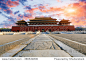 The ancient royal palaces of the Forbidden City in Beijing  China