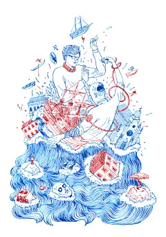 很棒的圆珠笔插画----ifavart.com(辣椒酱)-最出色的视觉艺术分享