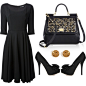 A fashion look from November 2013 featuring flare dress, leather handbags and Chanel. Browse and shop related looks.