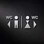 WCSchilder mit Wegweiser als Piktogr企业形象品牌VIS手册空间导视系统物料设计<a class="text-meta meta-mention" href="/shejijiaonang/">@奥美Linda</a>