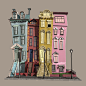 Stylized Street, Elodie Soudan : Hi Everyone, 
I wanted to make some stylized creation again, so i made this project. Inspired of the concept art of Cathleen Mcallister.