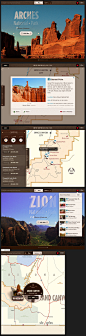 大峡谷国家公园iPad应用界面设计_旅行iPad界面_黄蜂网