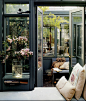 Madderlake Designs / Thibault Jeanson {black and off - white loft conservatory sun room living room} (by recent settlers)