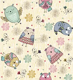 四方连续纹样,矢量,小猫头鹰,猫头鹰,垂直画幅,绘画插图,贺卡,艺术,鸟类,性格