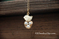Lovely Mom Bird And Baby Eggs In Nest 14k Gold by YYJewelry@北坤人素材