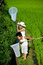 Japanese kids in the countryside