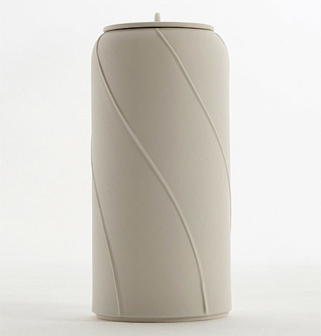 纵横交错螺旋外绕的陶瓷容器设计-意大利陶...